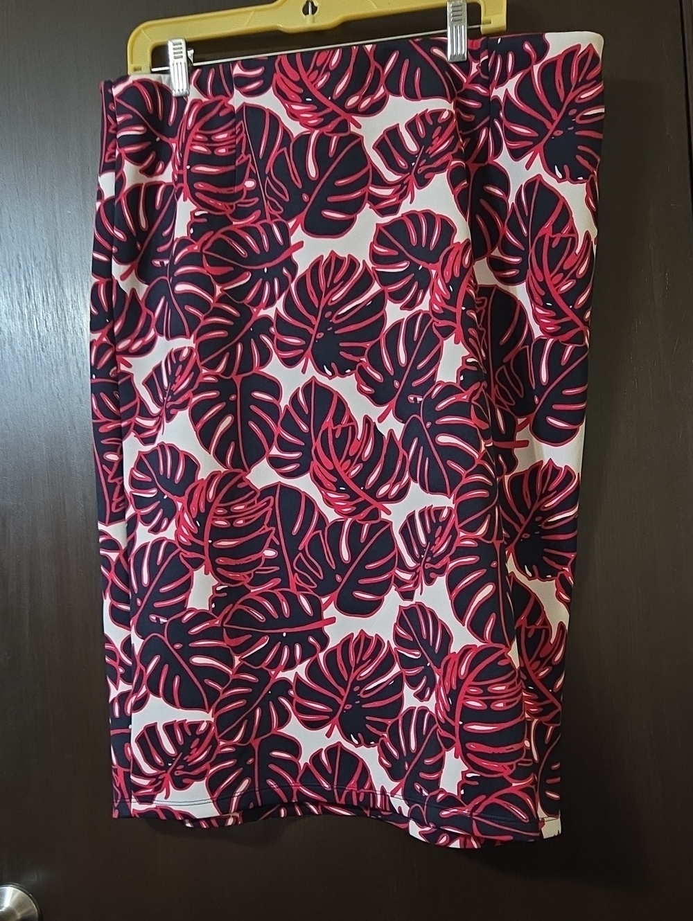 Cato Navy, Pink & White Floral Skirt XL